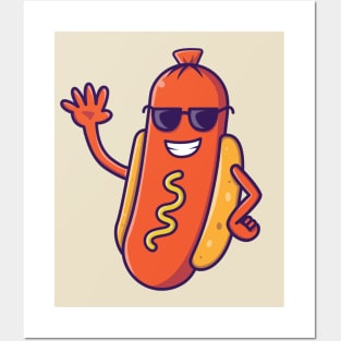 Cool Hotdog Posters and Art